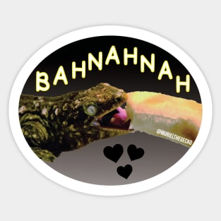 Muriel Loves Bahnahnah (black color) Sticker